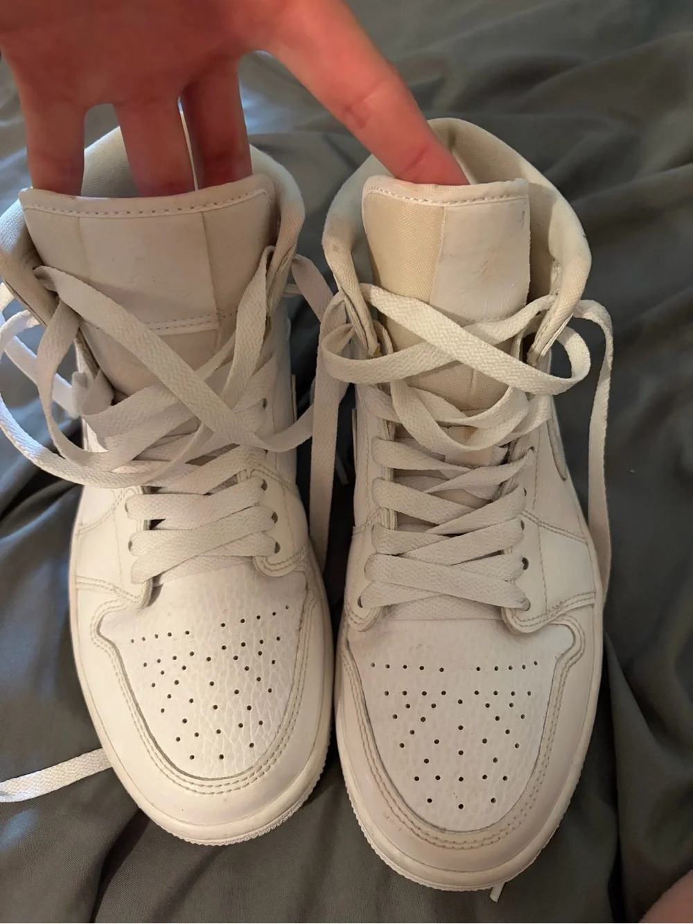 Jordan All-White Low-Top Sneakers